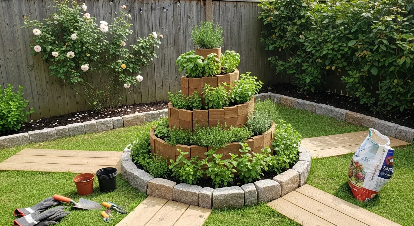 Kräuterspirale selbst bauen und bepflanzen
